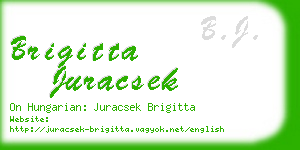 brigitta juracsek business card